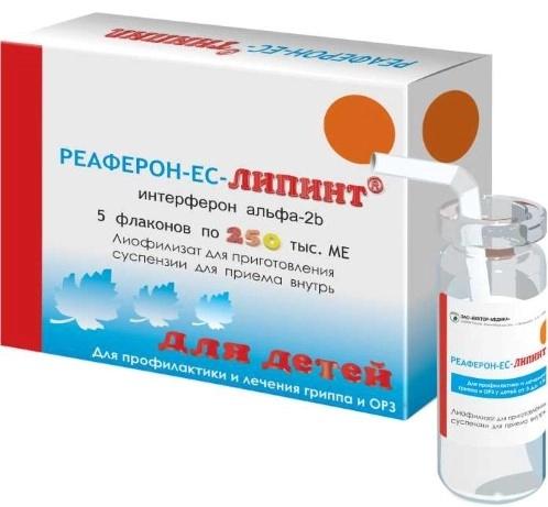 Реаферон-ЕС-Липинт лиоф.д/сусп.250тыс.МЕ N 5 (Р)#