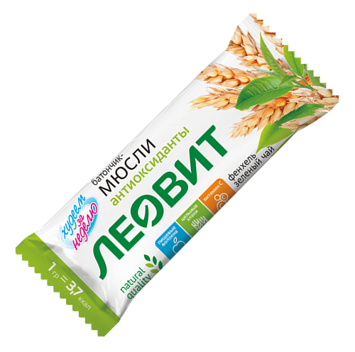 Леовит Батончик-мюс.с фенхел. и зел.чаем 30г (Р) (ПТ)
