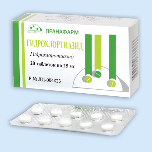 Гидрохлортиазид таб. 25мг N20 (Р)#