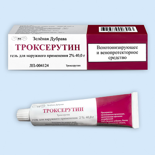 Троксерутин гель 2% 40г (Р) Зел.дубрава