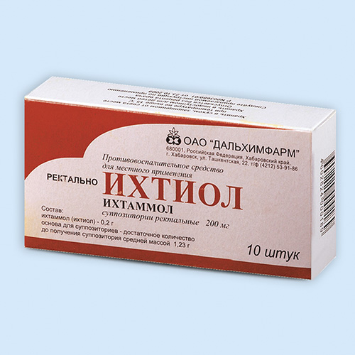 Свечи Ихтиол N10 (Р) (Дальхим)