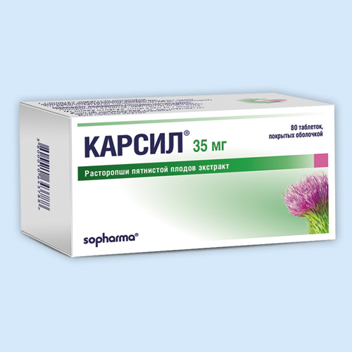 Карсил таб. п/о 35мг N180 (Р)