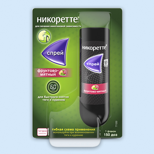 Никоретте спрей 1мг/доза 150доз мятн. (Р)