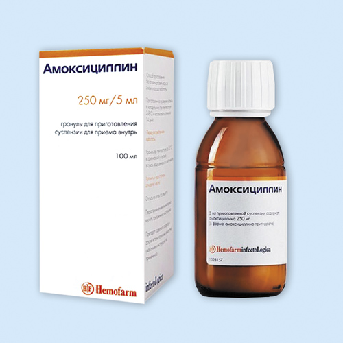 Амоксициллин гр.д/сусп.250мг/5мл 100мл (Р)#