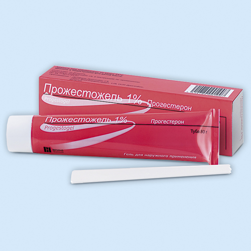 Прожестожель гель 1% 80г+шпат.доз. (Р)
