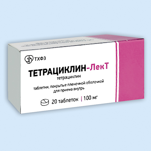 Тетрациклин-ЛекТ 100мг N 20 (Р)