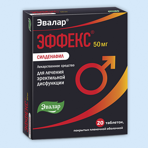 Эффекс Силденафил таб. п/о 50мг N6 (Р)