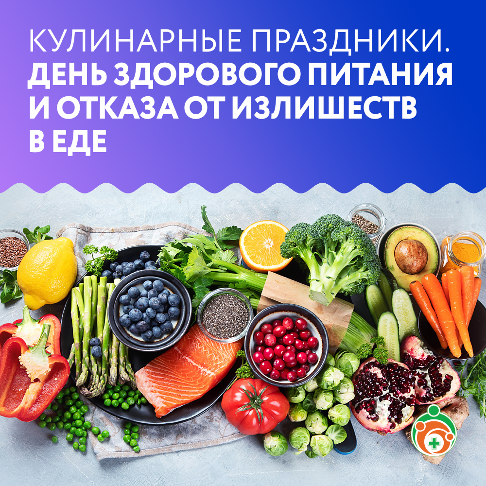 День здорового питания и отказа от излишеств в еде. Кулинарные праздники